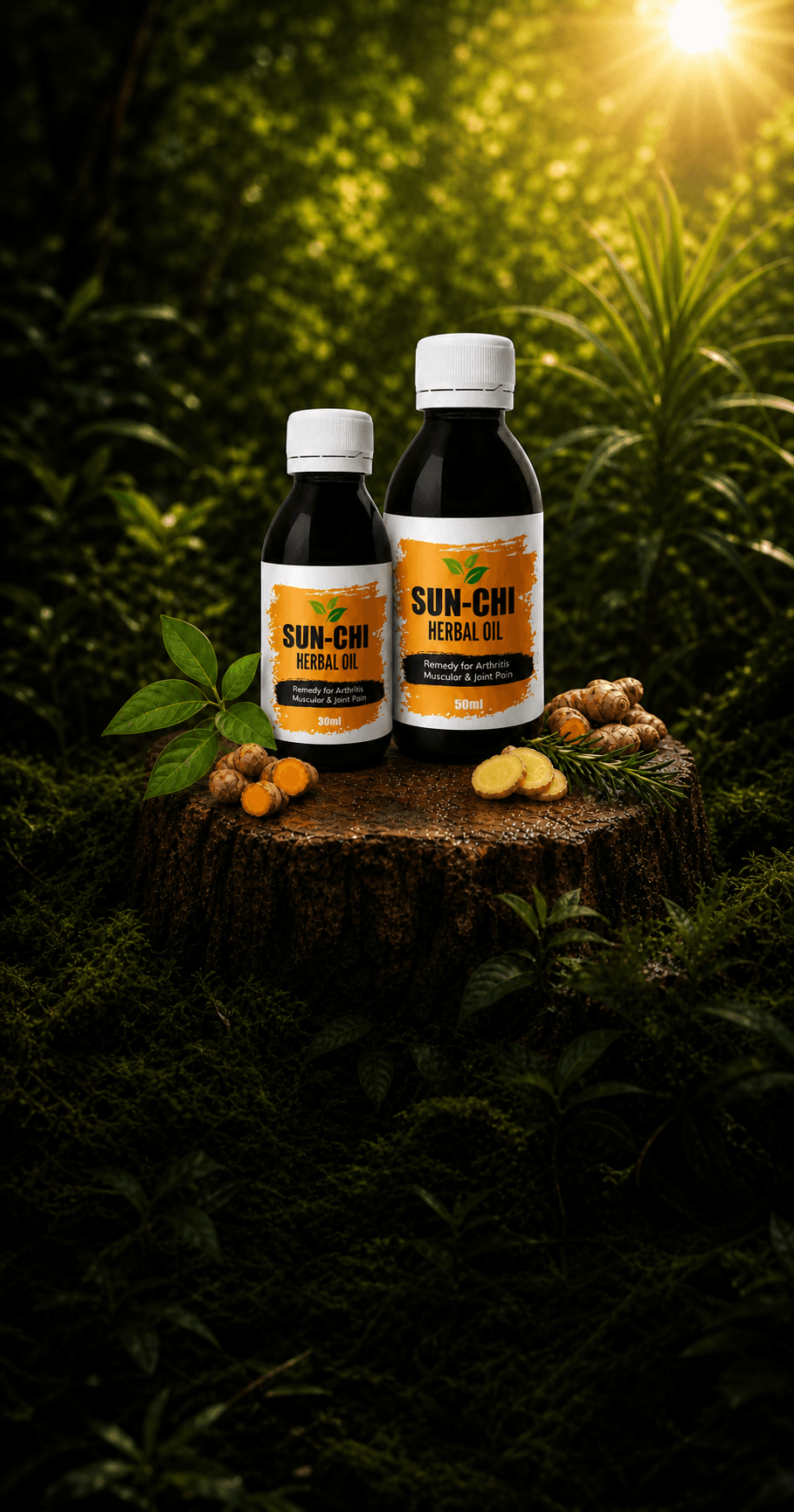 SUN-CHI pain relief herbal oil