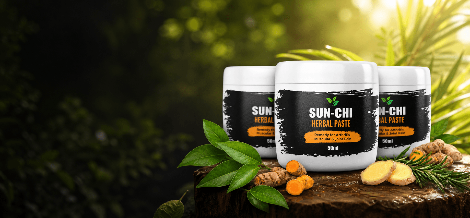 SUN-CHI herbal paste for chronic pain